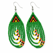 Wholesale Maasai-Inspired Multi-Color Beaded Drop Earrings