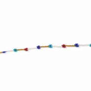 Wholesale Hand-Beaded Floral Anklet (2)