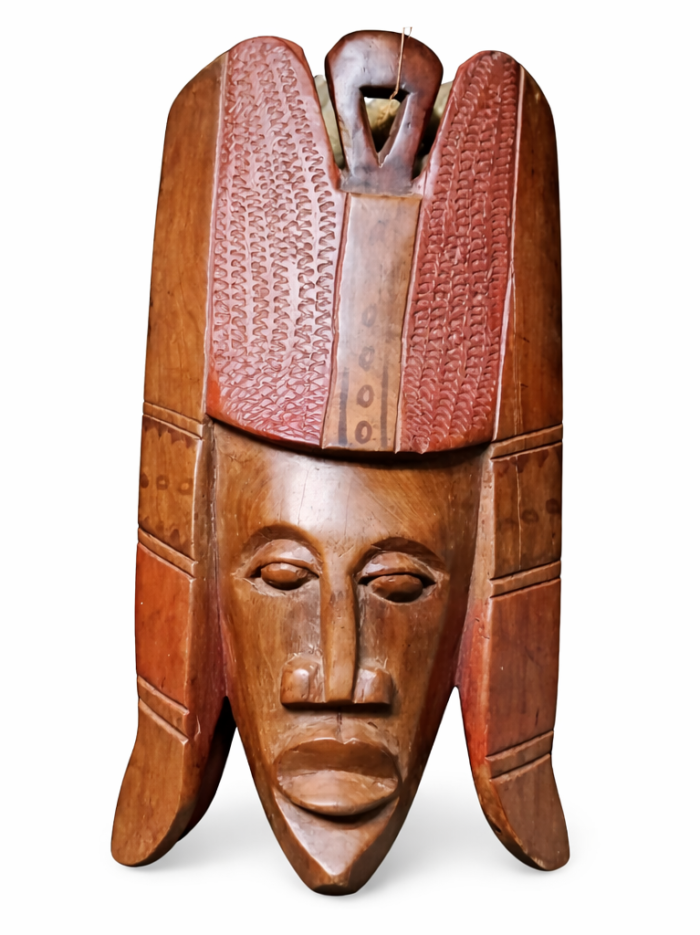 Wholesale Hand-Carved African Royal Headdress Mask