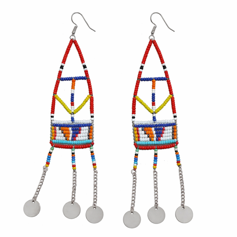 Wholesale Handcrafted Maasai Beaded Dangle Earrings – MOQ 100pairs