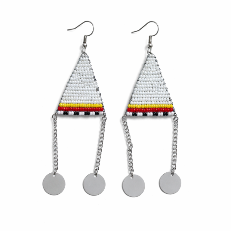 Wholesale Handmade Maasai Beaded Triangle Drop Earrings – MOQ 100pairs