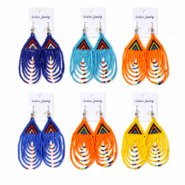 Wholesale Maasai-Inspired Multi-Color Beaded Drop Earrings