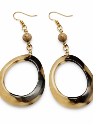 Wholesale Marbled Oval Drop Earrings