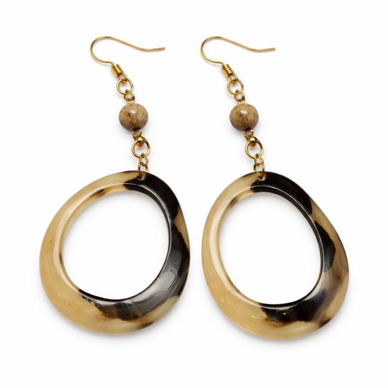 Wholesale Marbled Oval Drop Earrings – MOQ 100pairs