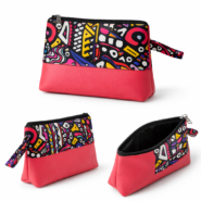 Wholesale Ankara Fusion Cosmetic Pouch