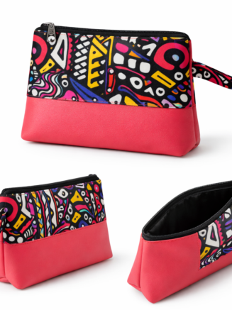 Wholesale Ankara Fusion Cosmetic Pouch