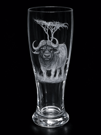 Buffalo Engraved Pilsner Beer Glas