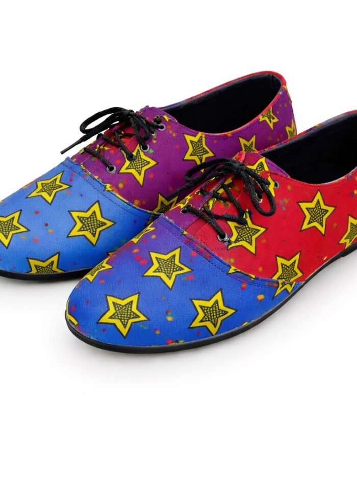 African Print Lace-Up Flats African Print Lace-Up Flats