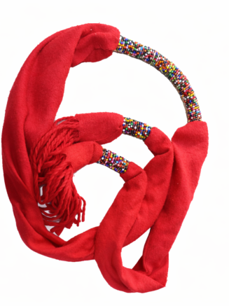 Maasai Beaded Shuka Scarf