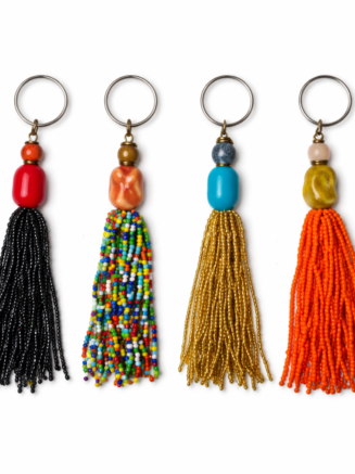 Wholesale African Beaded Tassel Keychains