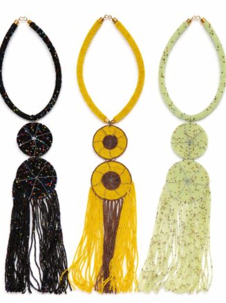 Wholesale Maasai Beaded Fringe Statement Necklaces