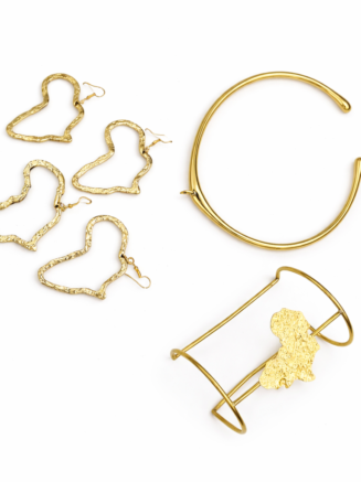 Wholesale Golden Heritage Africa Heart Jewelry Set