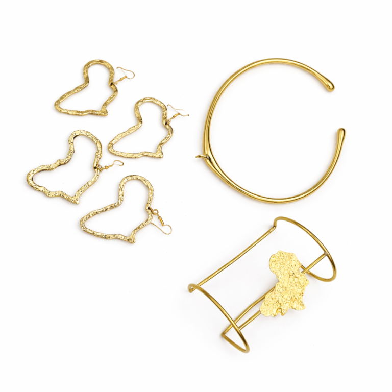 Wholesale Golden Heritage Africa Heart Jewelry Set – MOQ  10 pieces