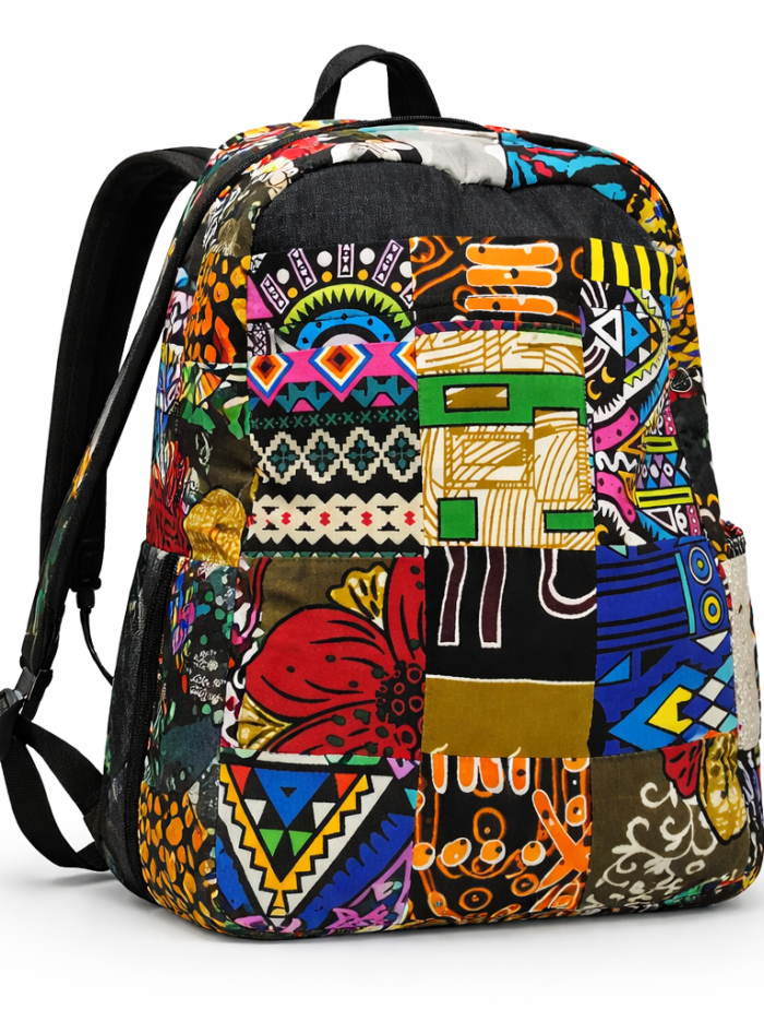 Wholesale Heritage Patchwork Kitenge Backpack