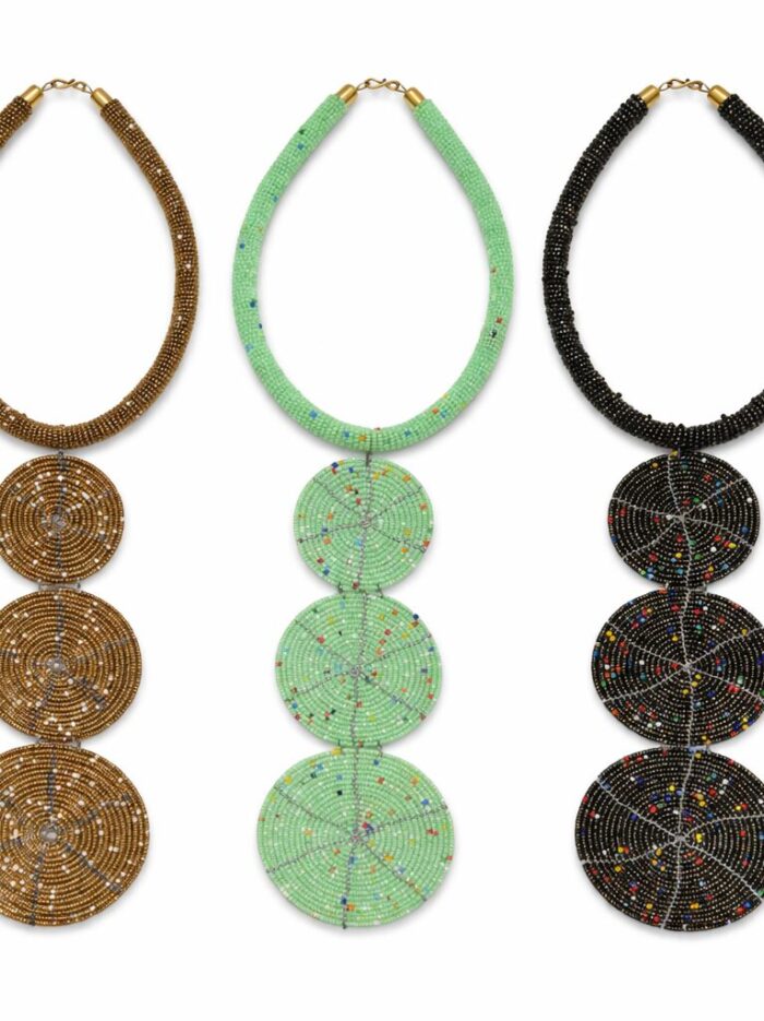 Wholesale Maasai Beaded Disc Statement Necklaces