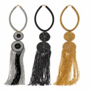 Wholesale Maasai Beaded Fringe Statement Necklaces