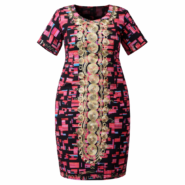 Wholesale Regal Heritage Ankara Midi Dress (2)