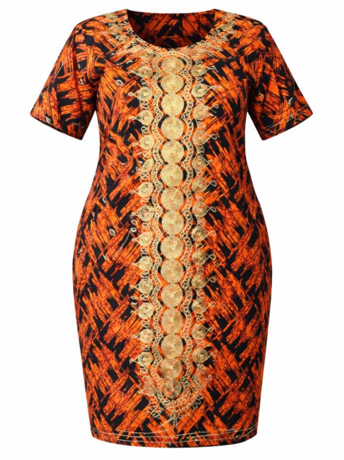 Wholesale Regal Heritage Ankara Midi Dress2