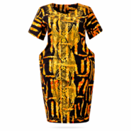 Wholesale Regal Heritage Ankara Midi Dress
