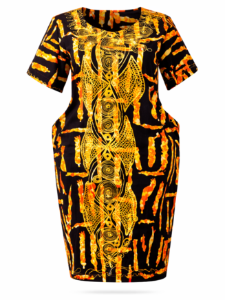 Wholesale Regal Heritage Ankara Midi Dress