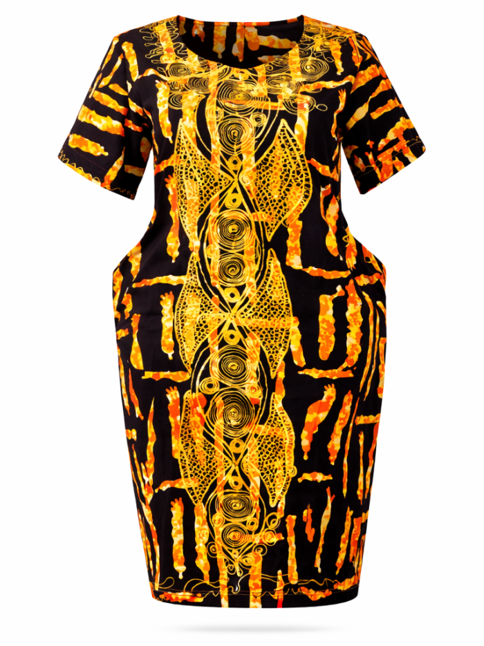 Wholesale Regal Heritage Ankara Midi Dress